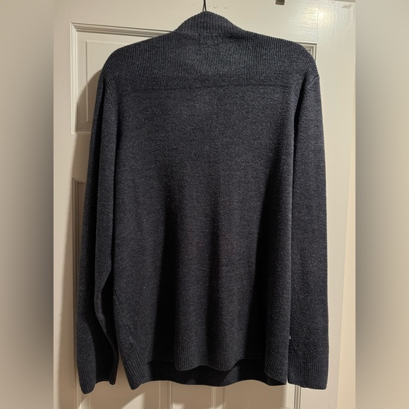 Geoffrey Beene cardigan sweater quarter zipper - Picture 2 of 5